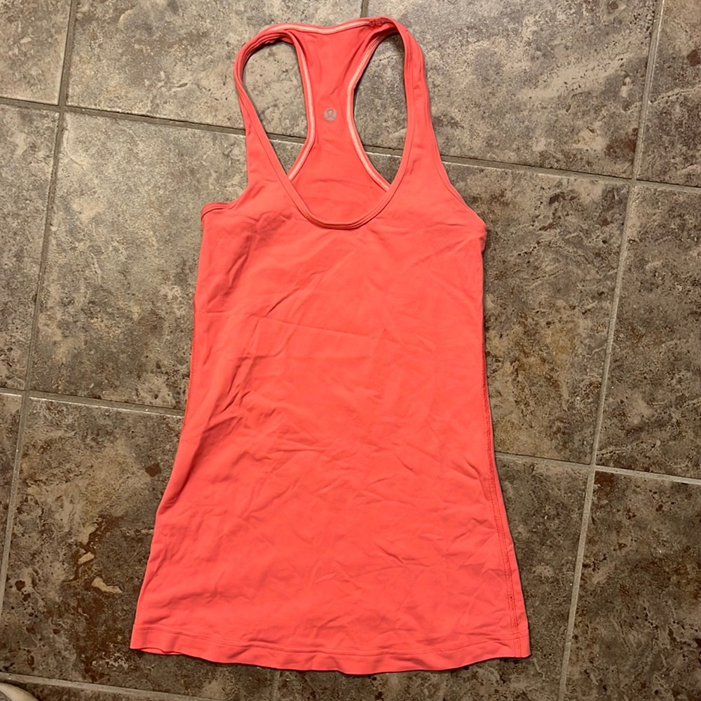 Bubble gum pink Lululemon tank